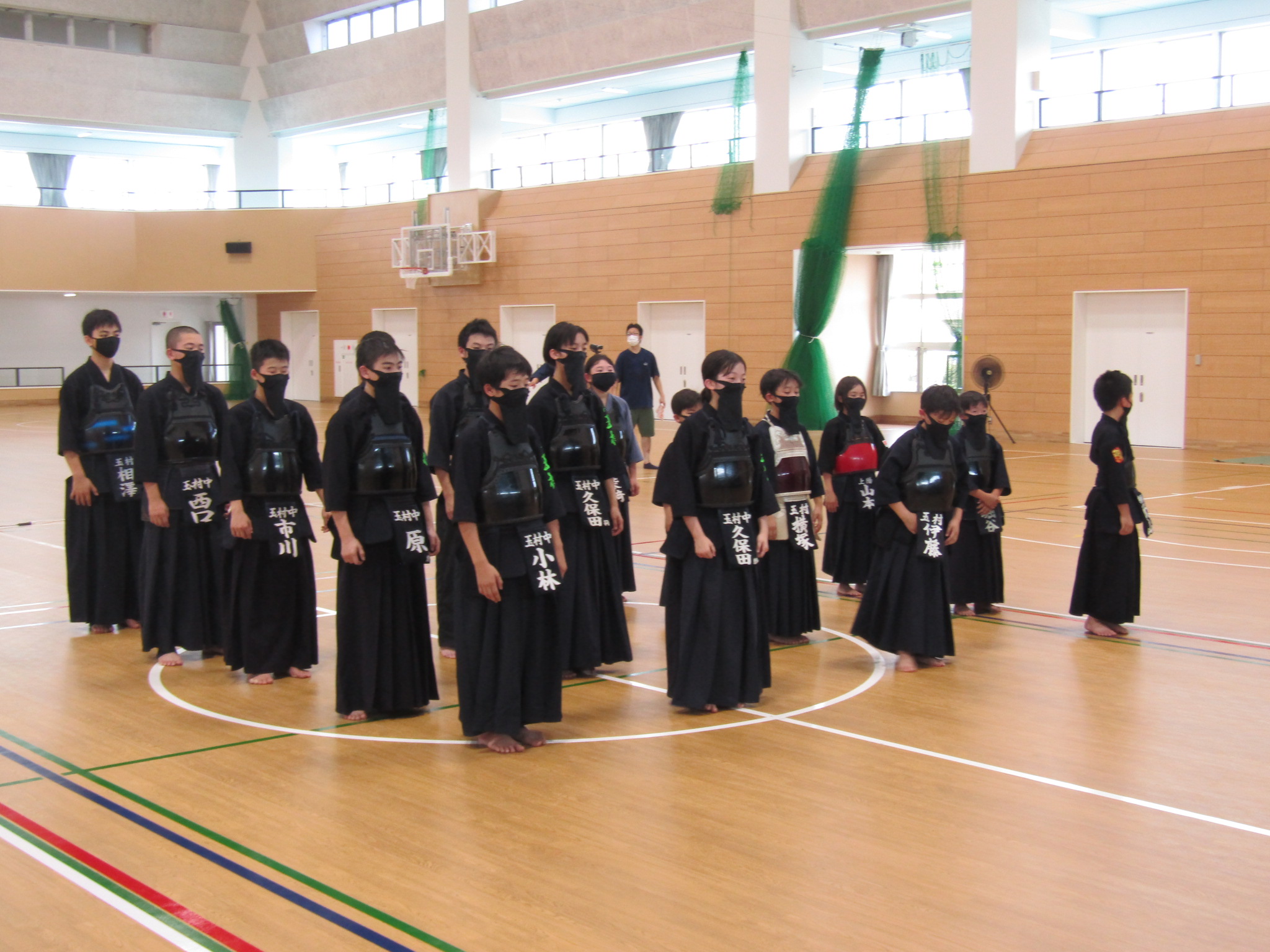 町民剣道大会開会式