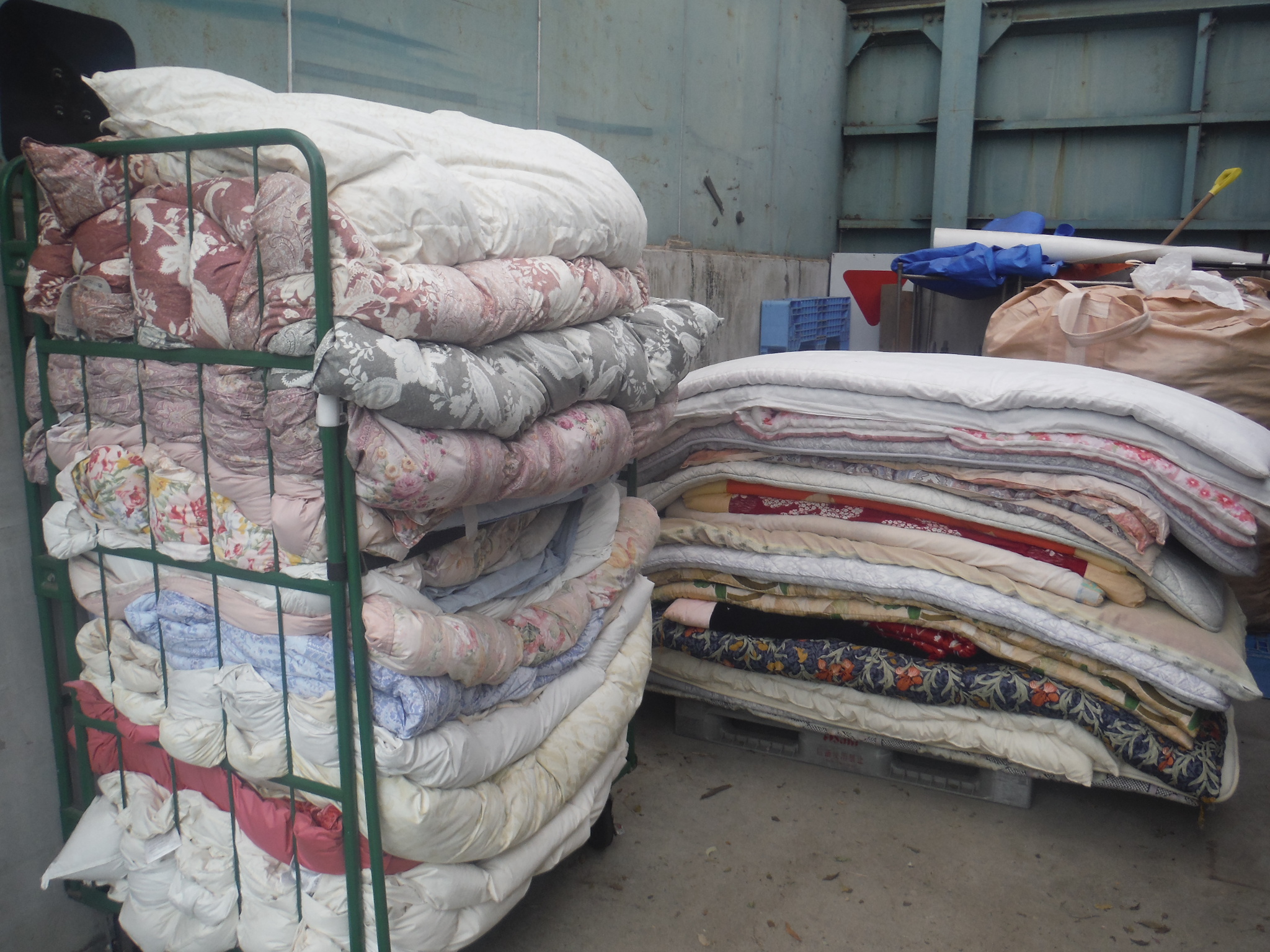 リサイクルする布団