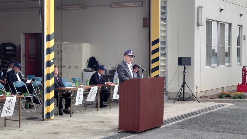 冒頭の挨拶をする石川町長
