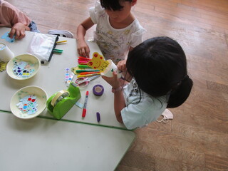 ゲコゲコカエルづくりの様子②