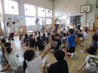 避難の仕方についてのクイズに挑戦！