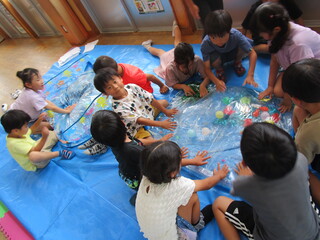 じゃぶじゃぶ揺らしていい気持ち