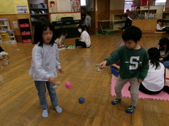 けん玉検定の練習