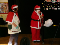 サンタさん登場