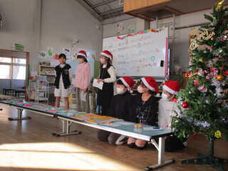 クリスマス・ビンゴの様子🎉