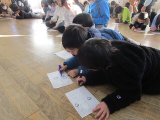 クリスマス・ビンゴの様子🎉