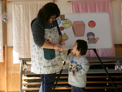 パネルシアター「くいしんぼおばけ」