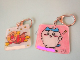 かわいいキーホルダーが出来上がりました💫