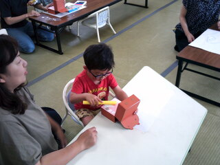 歯磨きあそびをしているところ