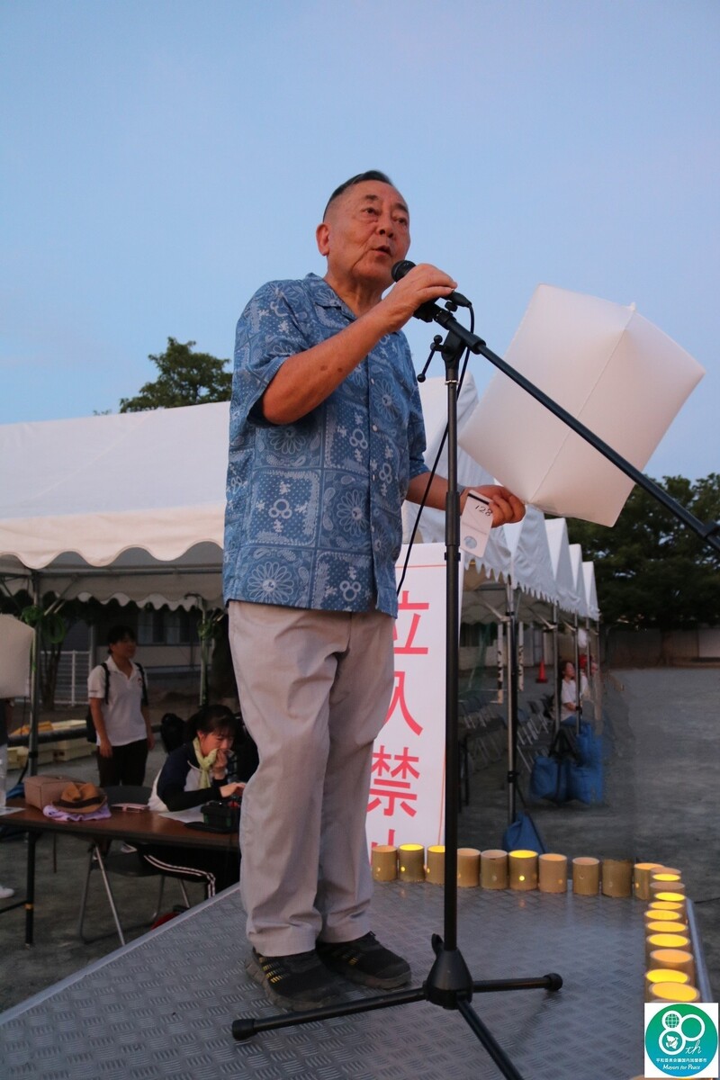 挨拶をする石川町長