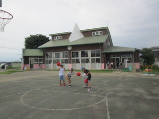 バスケットボールの技の発表②