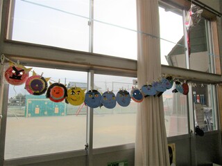 個性豊かな鬼のお面ができました！