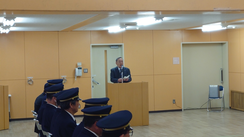 祝辞を述べる石川町長