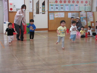 かけっこ!がんばれ〜!